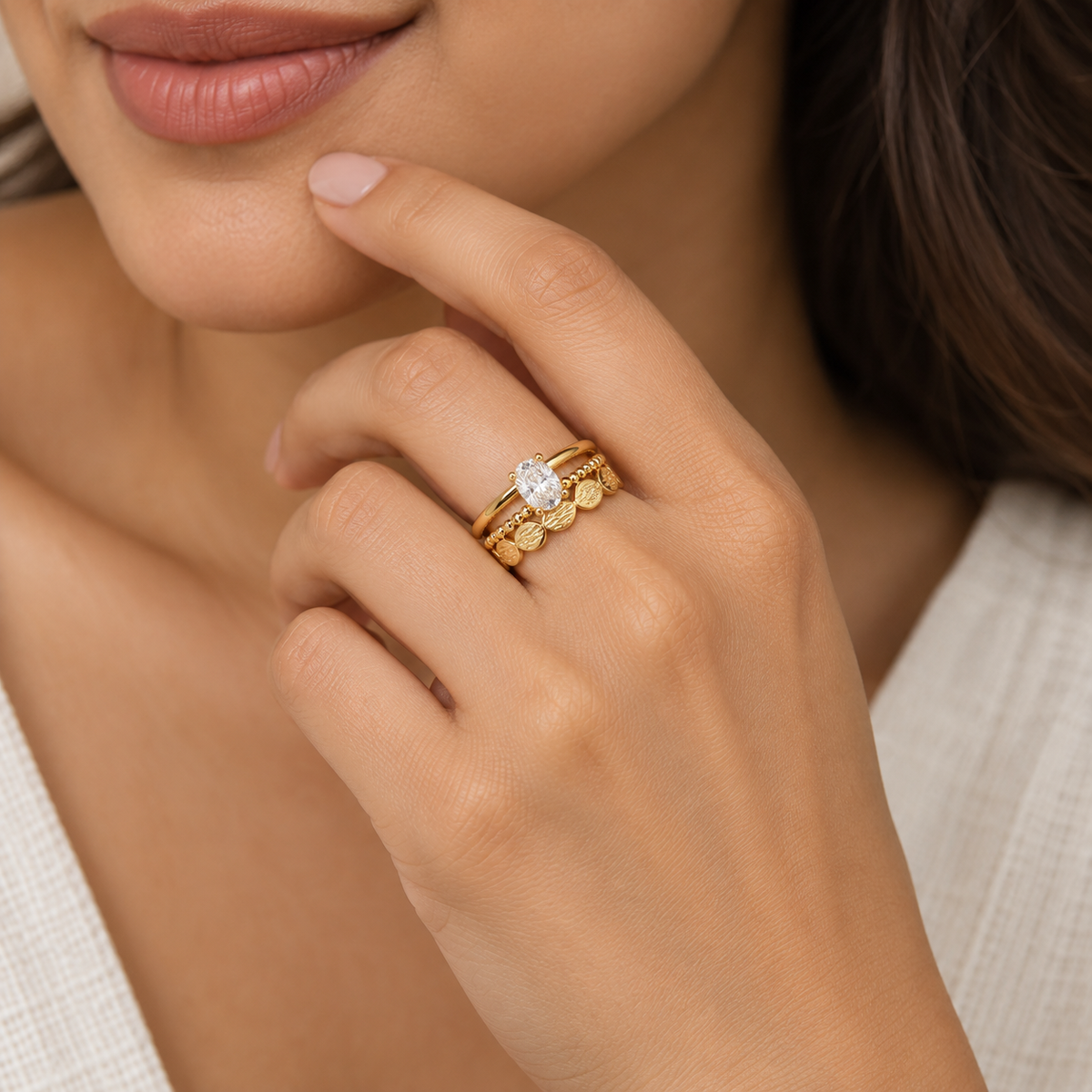 Elanora Ring -18KT Gold Plated