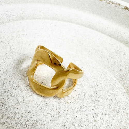 The Eternal Bond Statement Ring - Demifine 18KT Gold Plated