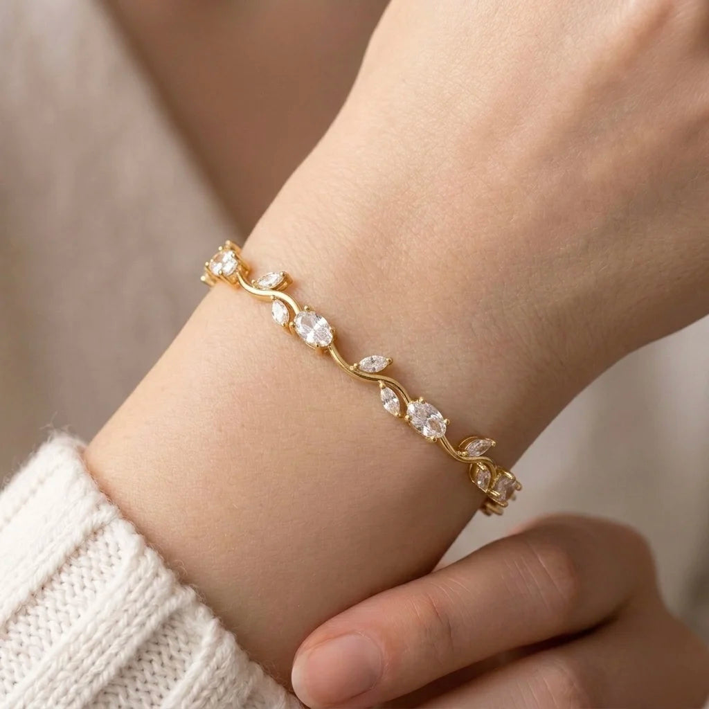 The Tulip Vine Bracelet -18KT Gold Plated