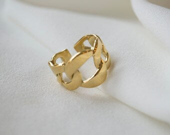 The Eternal Bond Statement Ring - Demifine 18KT Gold Plated