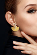 Victorian Vintage Firework stud Earring - Demifine 18KT Gold Plated