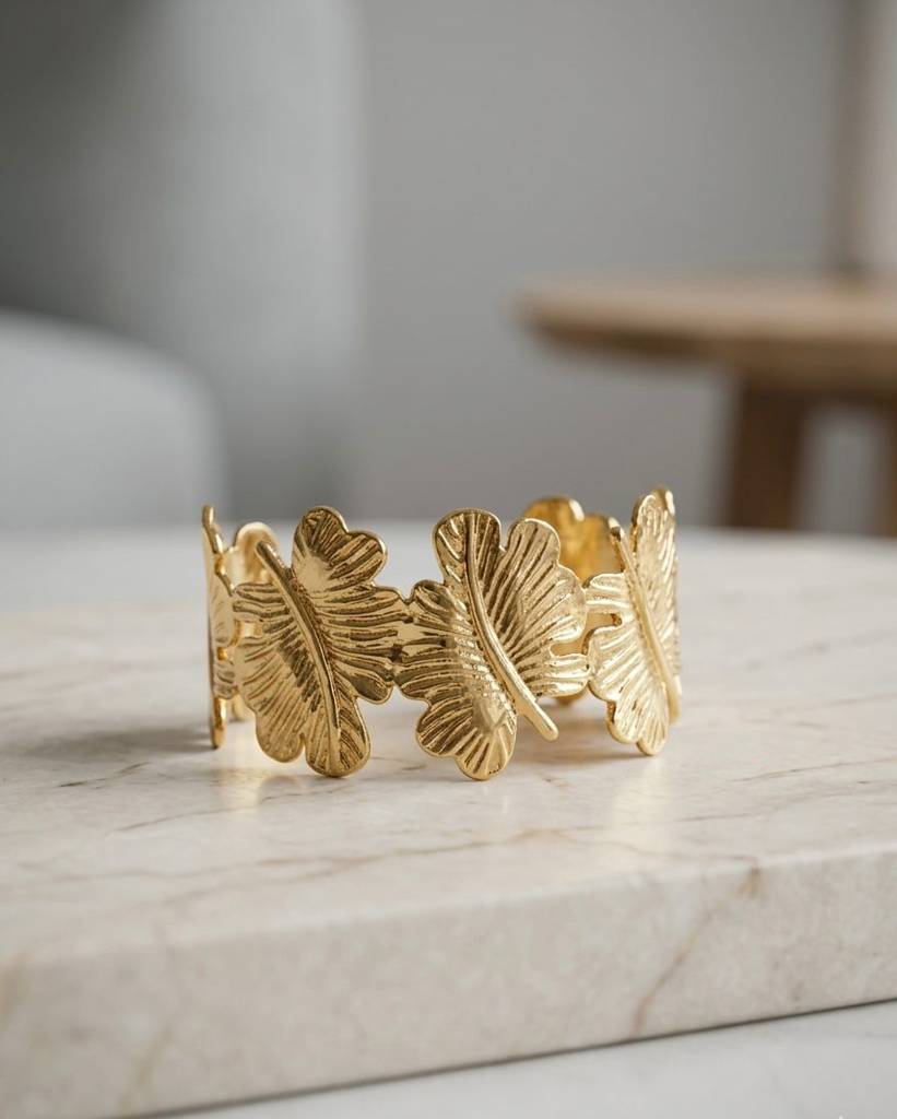 Monstera Leaf Ring- 18KT Gold Plated