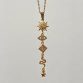 The Mystic Linear Pendant -18KT Gold Plated