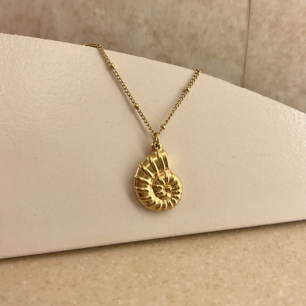 Nautilus Helix Pendant -18KT Gold Plated