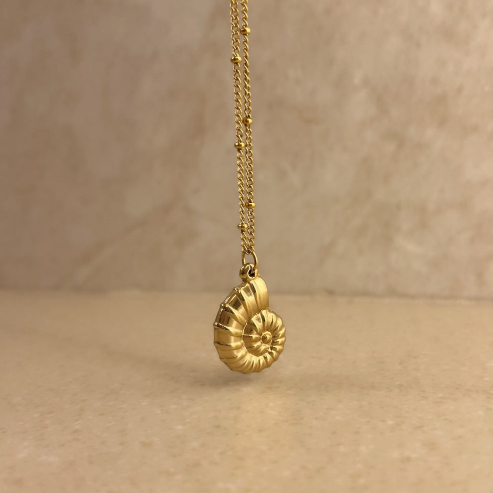 Nautilus Helix Pendant -18KT Gold Plated