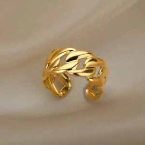 Linked to You Statement Ring - Demifine 18KT Gold Plated