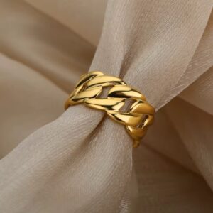 Linked to You Statement Ring - Demifine 18KT Gold Plated