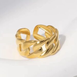 Linked to You Statement Ring - Demifine 18KT Gold Plated