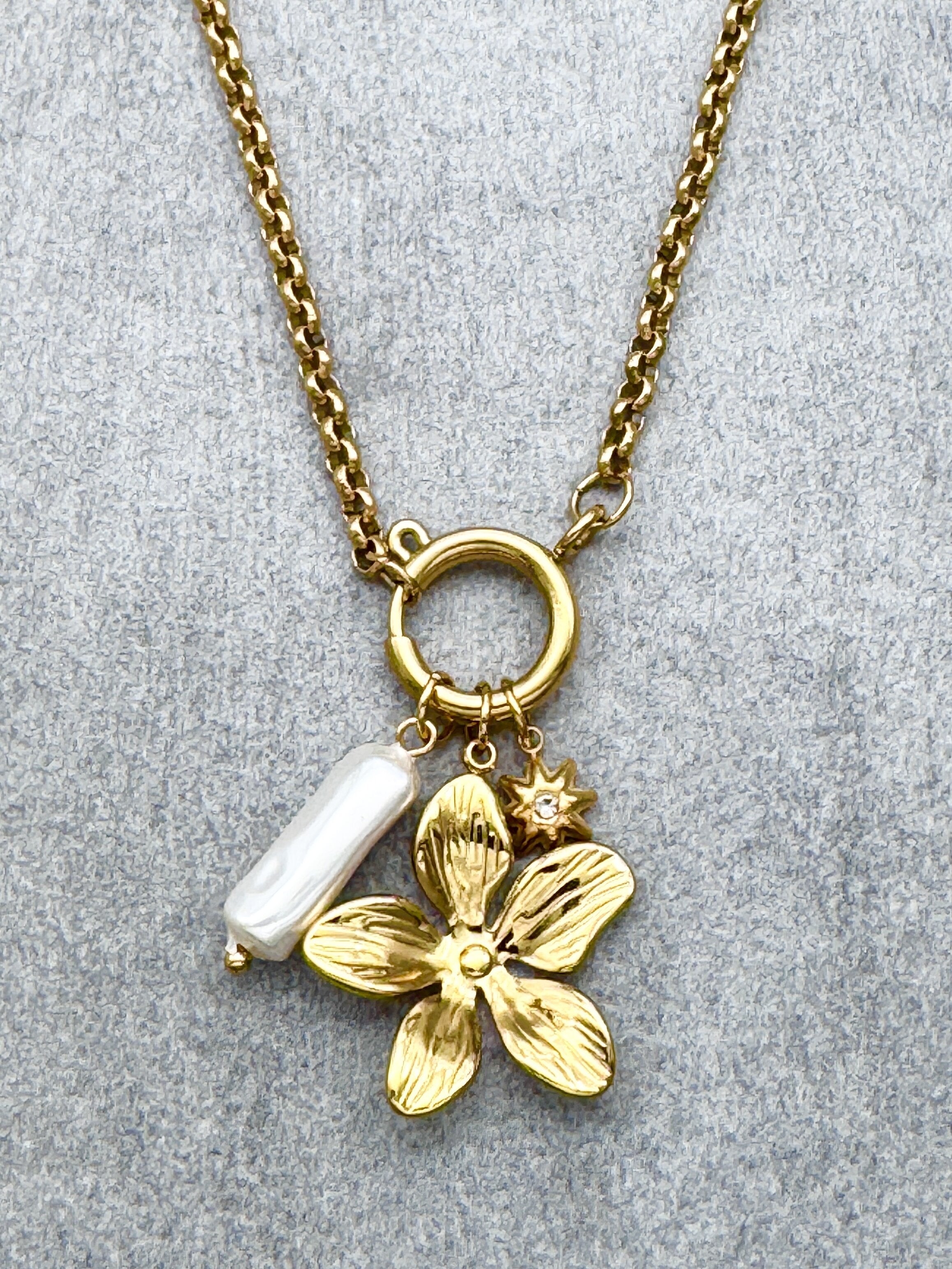 Floral Dream MOP Charms Pendant