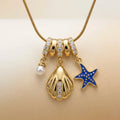Beach Day Charms Pendant -18KT Gold Plated