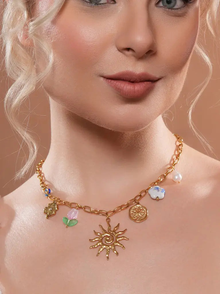You're my Sunshine Charms Pendant -18KT Gold Plated