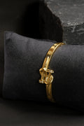 Diamond Studded Nail Cuff Bracelet - Demifine 18KT Gold Plated