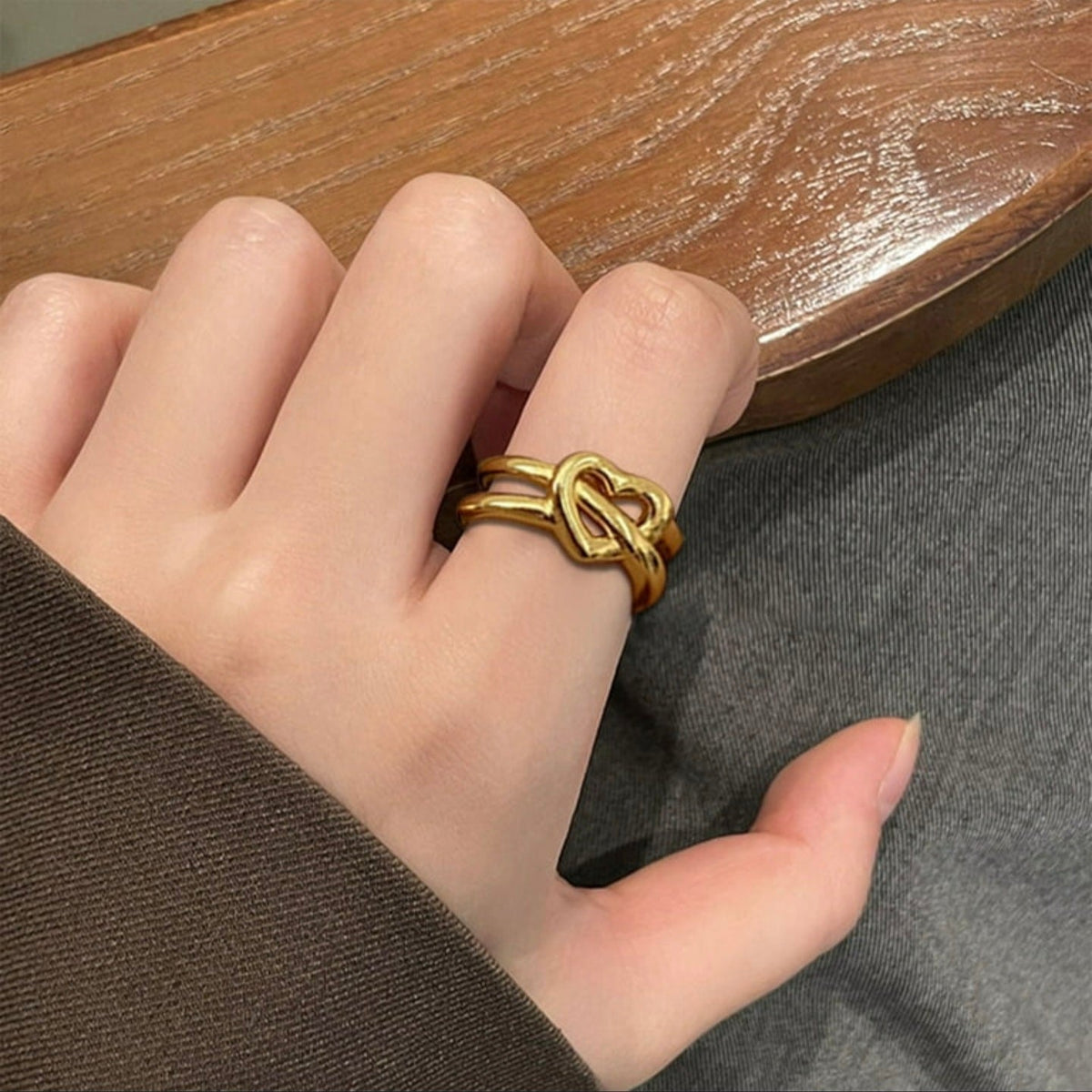 Amor Ring-18KT Gold Plated