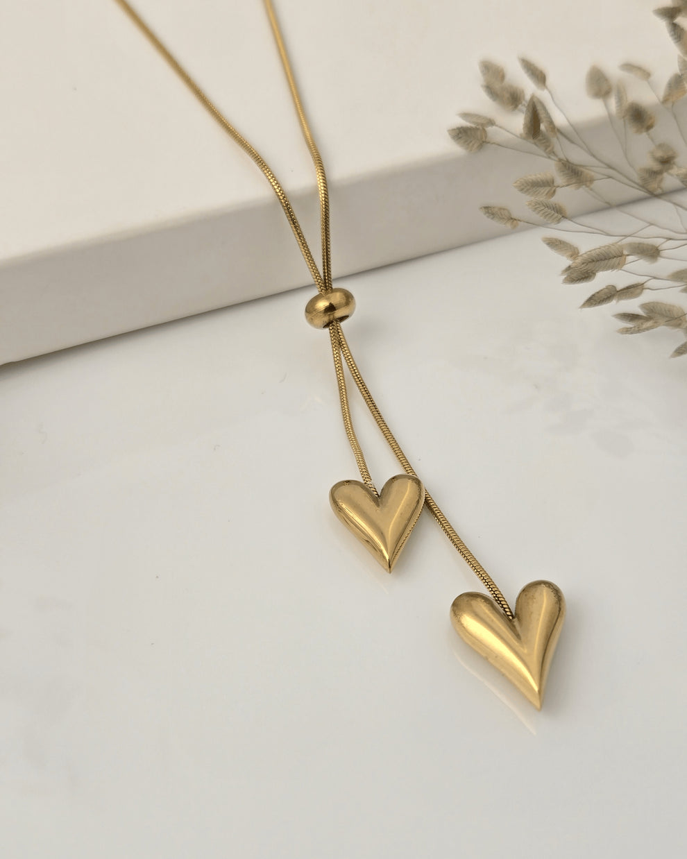 Heart to Heart Pendant - Demifine 18KT Gold Plated