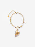 Mother of Ocean Pearl Bracelet -18KT Gold Plated