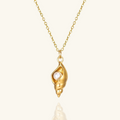 Shell Pearl Pendant Chain - Demifine 18KT Gold Plated