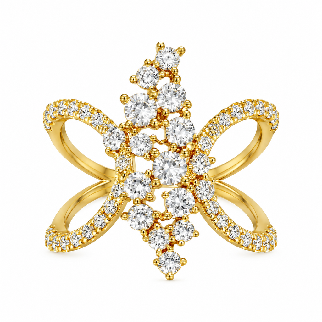 Chrysallis Ring -18KT Gold Plated