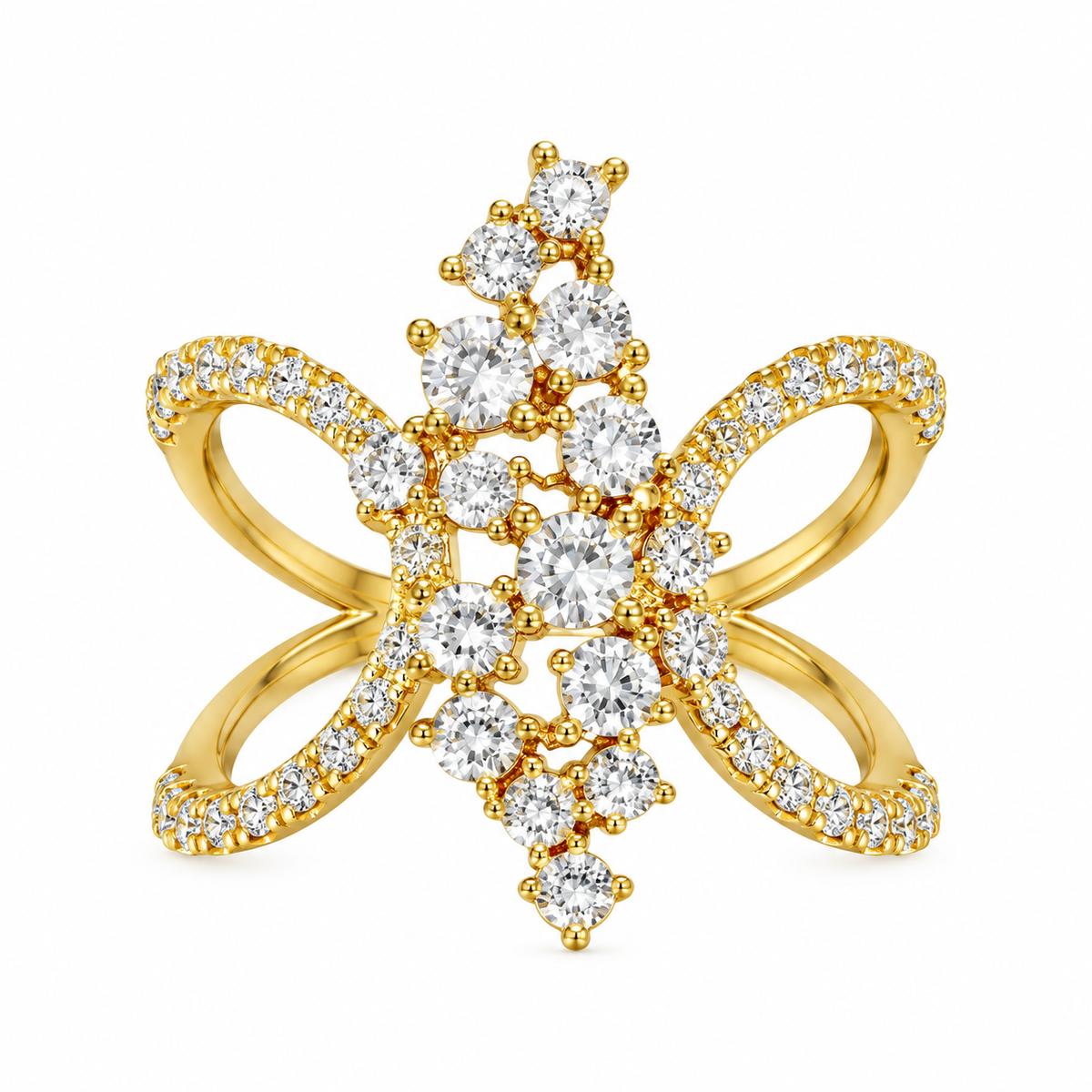 Chrysallis Ring -18KT Gold Plated