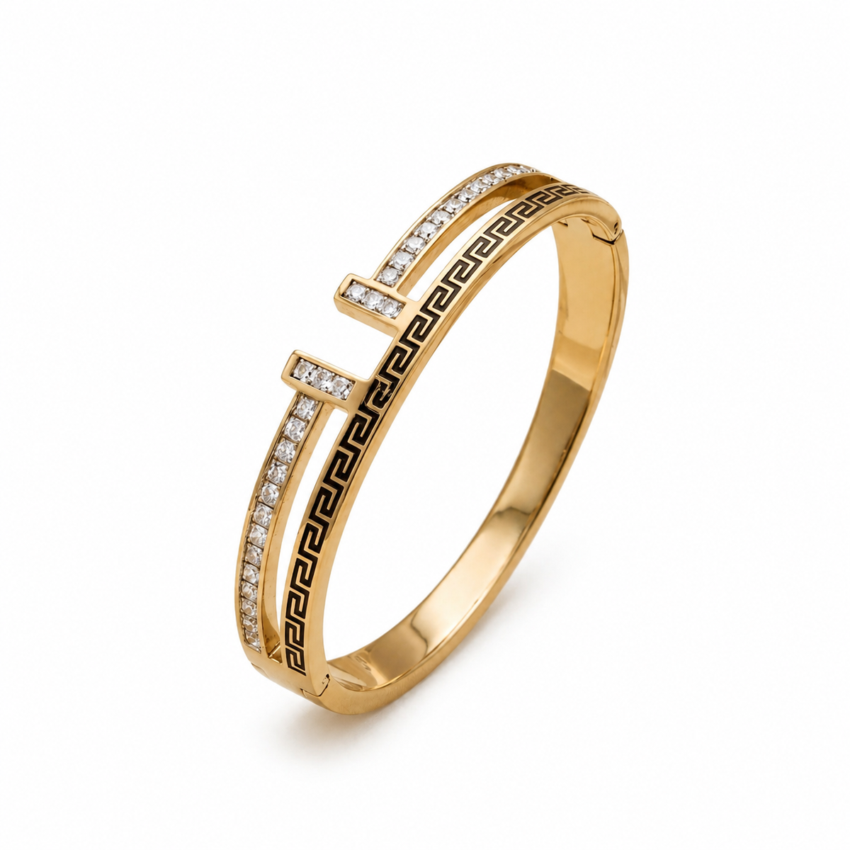 Aztek Nail Baby Cuff Bracelet -18KT Gold