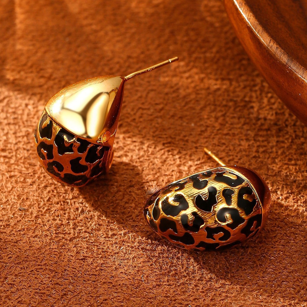 The Wildcat Stud Earrings -18KT Gold Plated