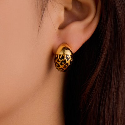 The Wildcat Stud Earrings -18KT Gold Plated