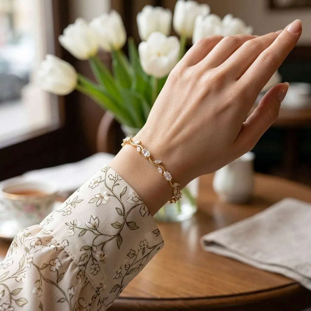 The Tulip Vine Bracelet -18KT Gold Plated